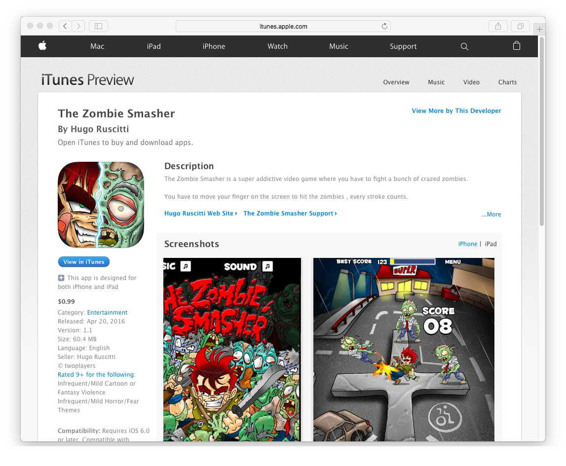 https://itunes.apple.com/us/app/the-zombie-smasher/id1065520591